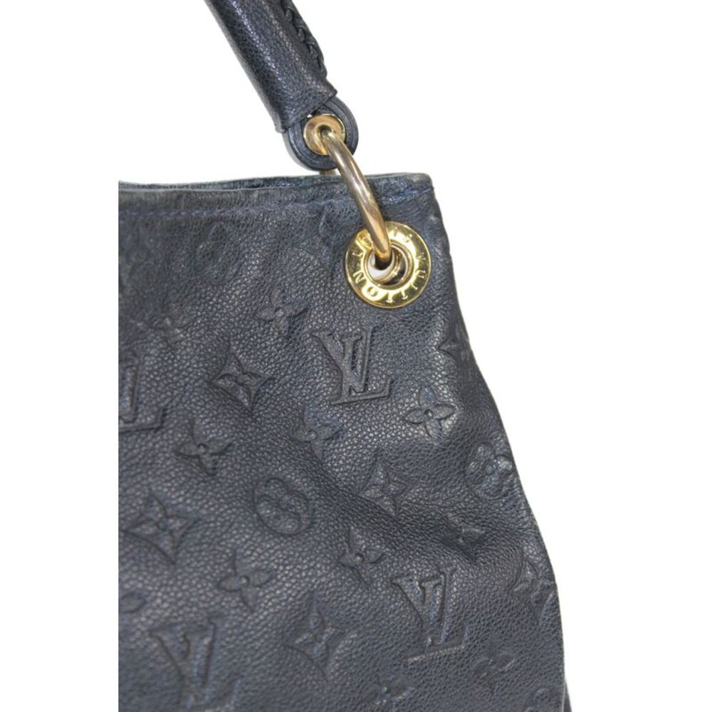 Louis Vuitton Womens Leather Artsy MM Monogram Handbag Black - Picture 2 of 11